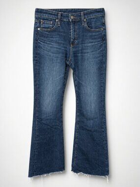 AG Los Angeles High-Rise Farrah Bootcut Jeans in Medium Blue Wash - 26x32